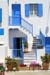 01 Blue and white says Mykonos, Greece