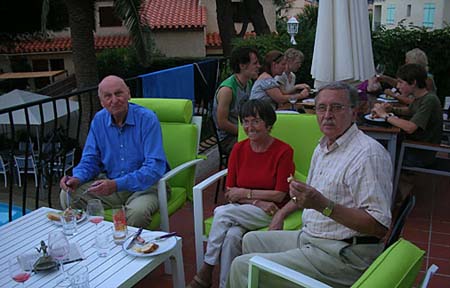 13 Franz, Anneliese, Helmut on villa balcony