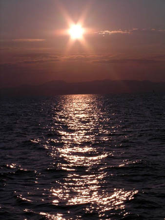 18 Sunset leaving Alor, Indonesia