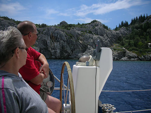 09 Ret and John viewing rocky coastline