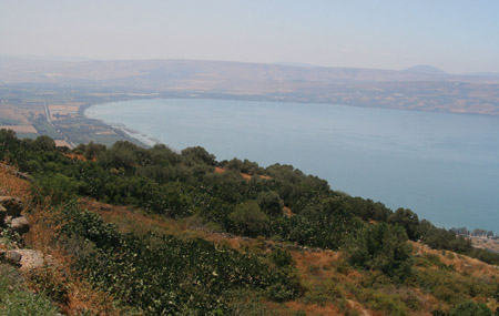 30 Lake Galilee, view from the Golan Heights, Israel