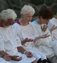 31 Praying before baptism, Jordan River, Israel