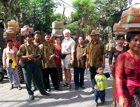 Gunter with funeral group