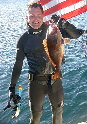 Alan's First Catch, a Sweetlip