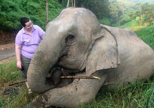 IMG_5868 Melinda with elephant