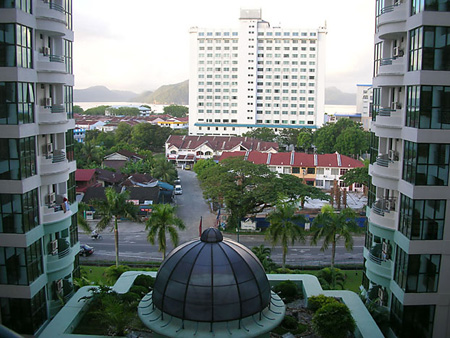 View of Kuah from our 7th floor condo