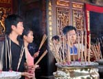 Giving Offerings at the Temple