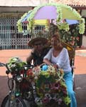 Lois and Ingrid on Rickshaw
