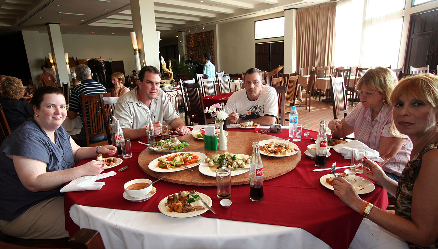 5 Lunch at the hotel instead of the rice barge