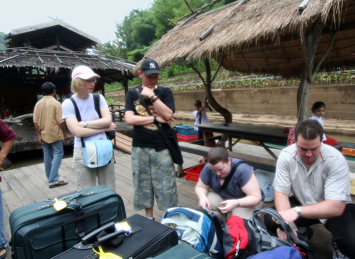 8 Getting ready to depart down the Kwai