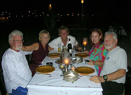 18 Good-by dinner for Chris at Abu Tig