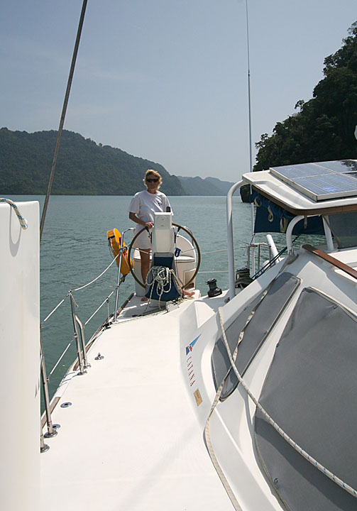 12 Daniela at the helm