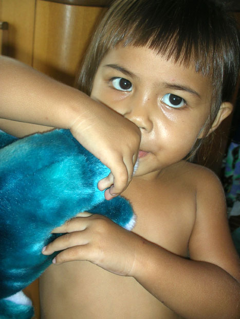 08 Cuddling after a swim